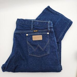 Wrangler 0013MWI Mens Straight Cowboy Cut  Blue‎ Jeans Size Size 42x30 SEE PHOTO